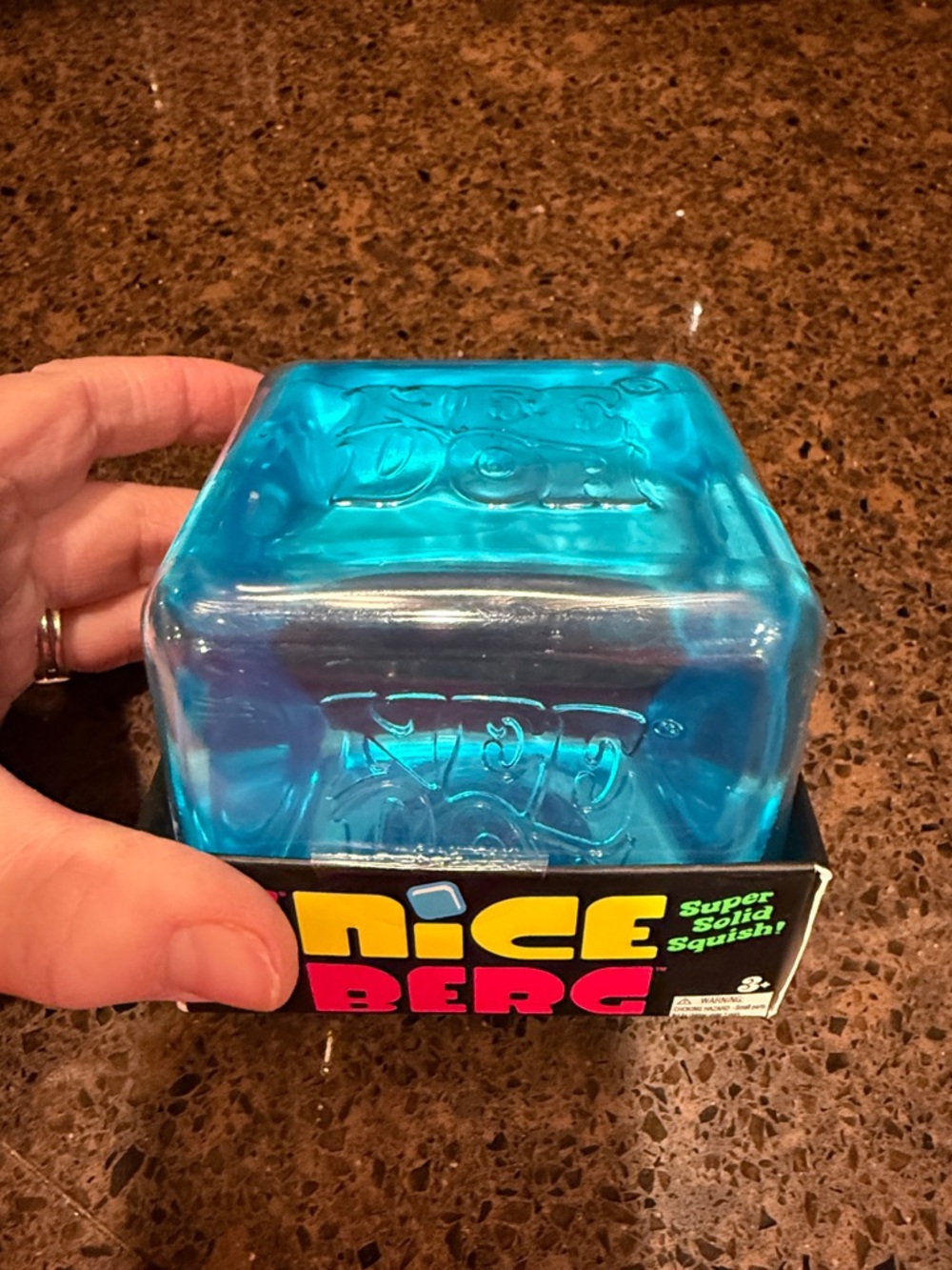 Schylling- Nice Berg Super Solid Squish - Blue Nice Berg- XL - Picture 3 of 5